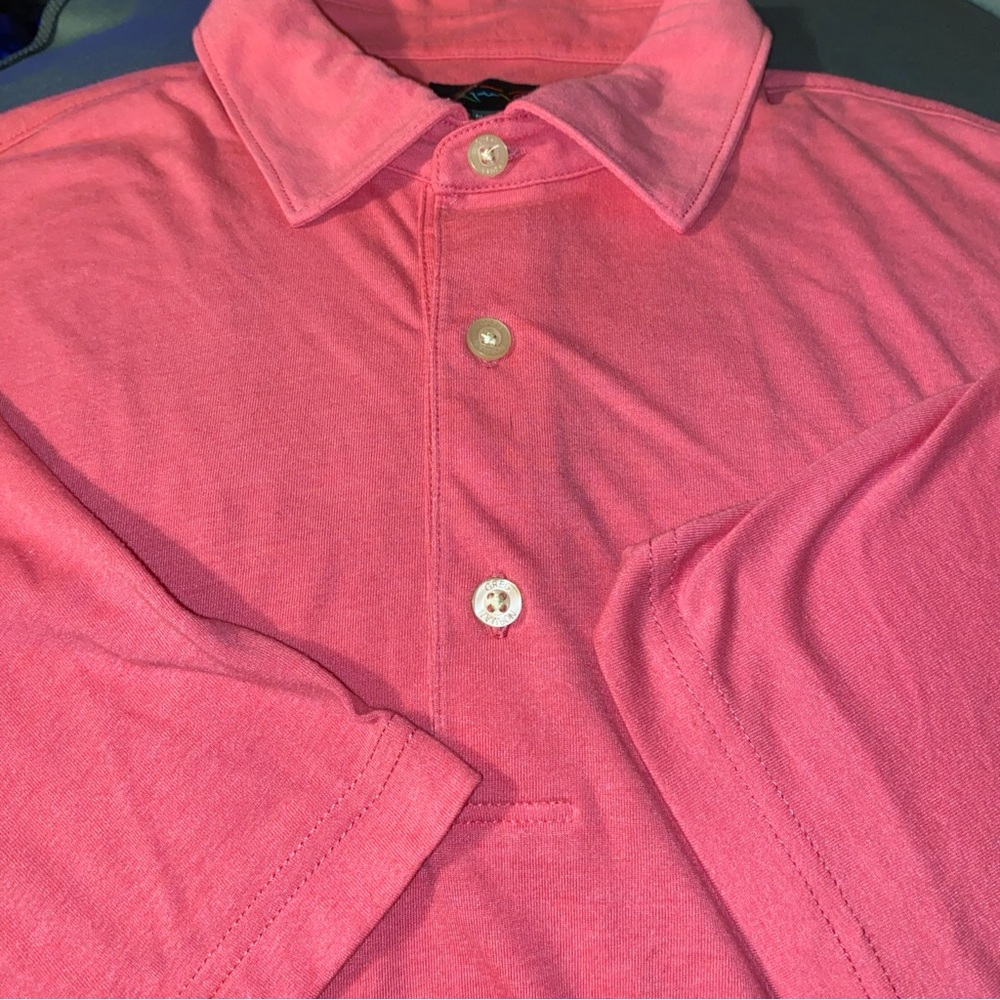 Greg Norman Collection Vibrant Pink Polo Shirt cotton large - Picture 4 of 6